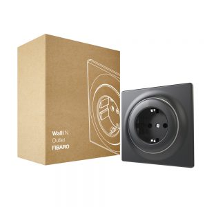 Fibaro Walli Outlet N type F antracit
