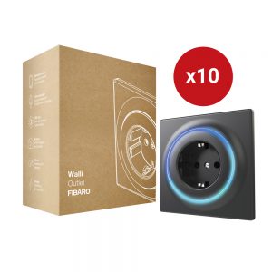 Fibaro Walli Outlet antracit (10 komada)